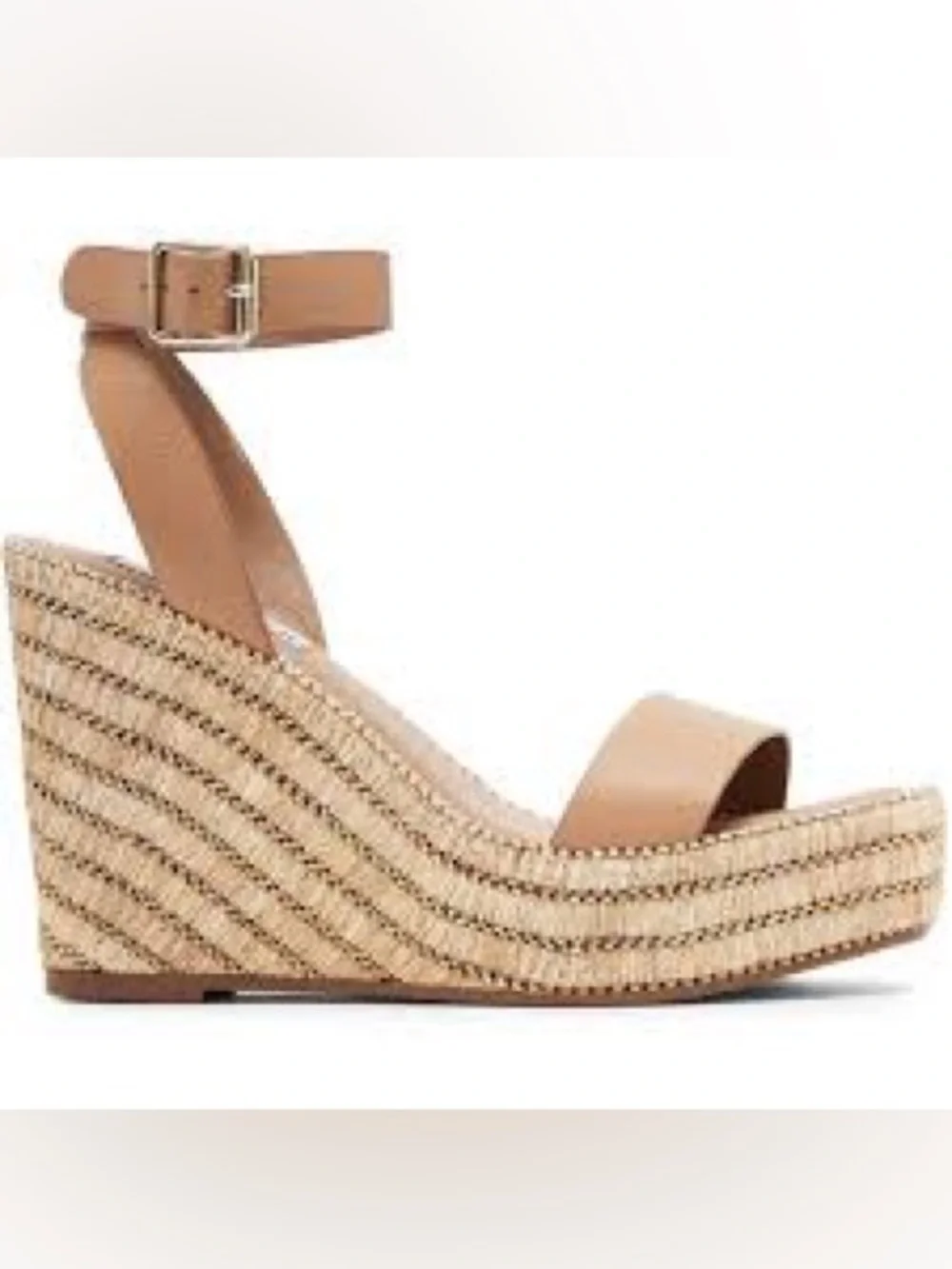 Steve Madden Cassie Raffia Espadrille Wedge Sandals - NWOT